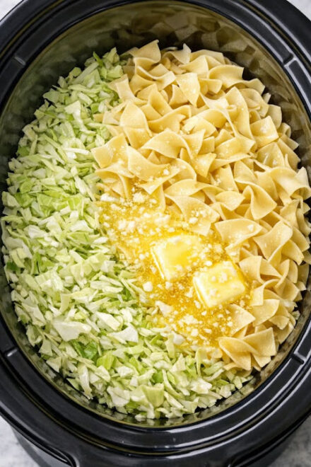 Toss Sliced Cabbage and Noodles in the Slow Cooker and Get a Meal So Delicious