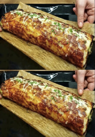 🧀🥩 Cheesy Beef and Potato Stuffed Roll