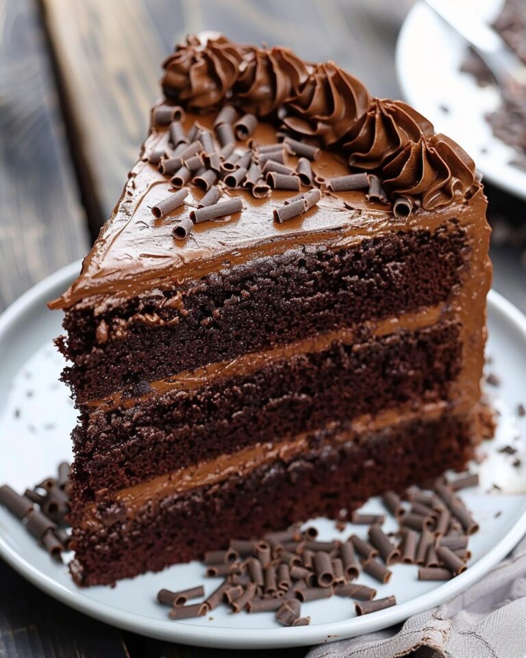 Midnight Chocolate Fudge Cake