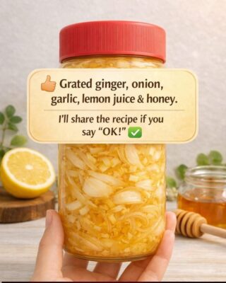 Ginger, Onion, Garlic, Lemon & Honey Natural Syrup