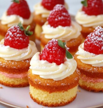 Mini Victoria Sponge Cakes 🍰🍓