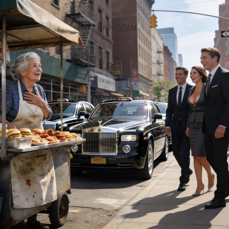 ths-An American woman once fed three homeless children; years later, three Rolls-Royces parked in front of her food stall……
