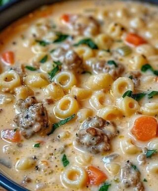Creamy Sausage Pasta Soup Recipe