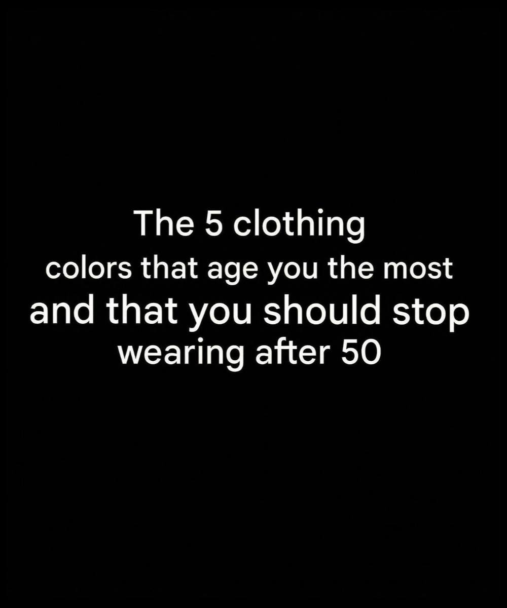 5 colors to avoid after 50: they can dull your glow