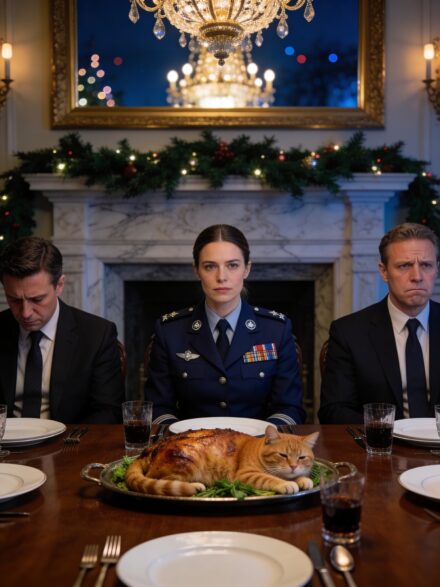 During Christmas dinner, my father-in-law humiliated me with a joke. Everyone burst out laughing… everyone except me. I set down my fork and, in a calm voice, said: ‘The person you are mocking paid for your hospitalization, the house you live in, and Derek’s college tuition. As of tonight, it’s over.’ In an instant, the room fell silent.