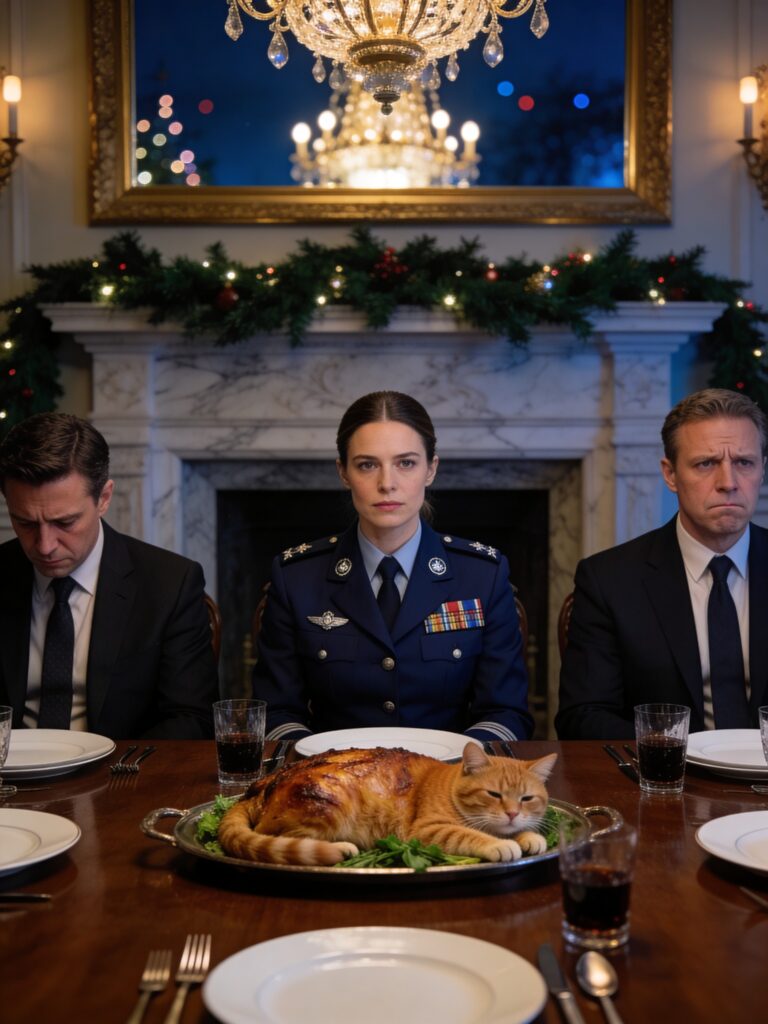 During Christmas dinner, my father-in-law humiliated me with a joke. Everyone burst out laughing… everyone except me. I set down my fork and, in a calm voice, said: ‘The person you are mocking paid for your hospitalization, the house you live in, and Derek’s college tuition. As of tonight, it’s over.’ In an instant, the room fell silent.