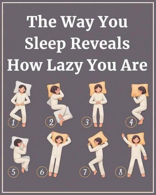 How your sleeping position reveals if you’re lazy
