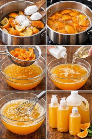 Orange Peels + Salt: A Powerful Homemade Dish Soap