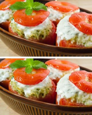 How to Make Tomatoes Stuffed with Rice and Spinach