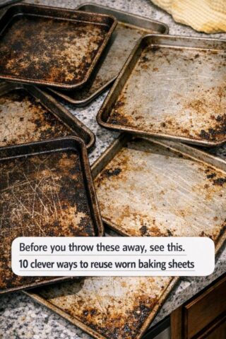 Before you throw these away, see this. 10 clever ways to reuse worn baking sheets