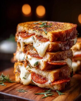 Pizza Grilled Cheese Sandwiches