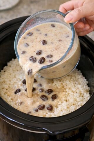Pour this 1 mixture over raw rice into a slow cooker for a warm winter treat that hits different.
