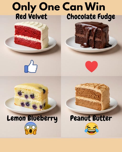 Four Classic Cake Favorites: Red Velvet, Fudge, Lemon & Peanut Butter