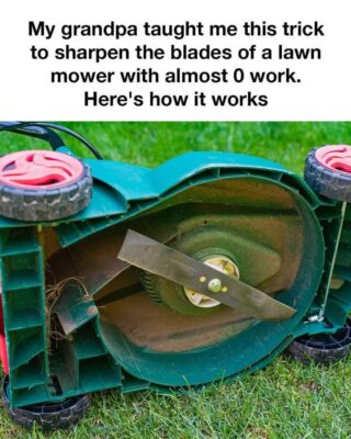 Neat Hack: My Grandpa’s Effortless Trick for Sharpening Lawn Mower Blades