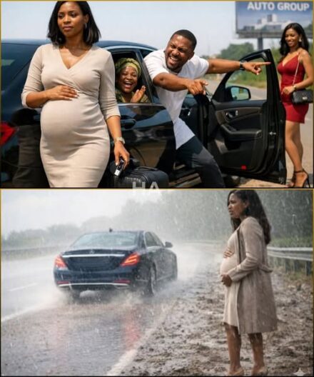Husband Kicked His Pregnant Wife Out Of The Car To Pick Up His Mistress While His Mother Cheered…
