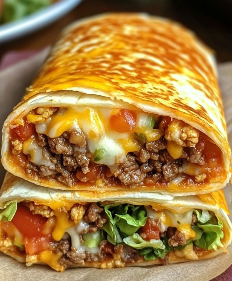 Melty Beef & Cheese Burrito Wrap