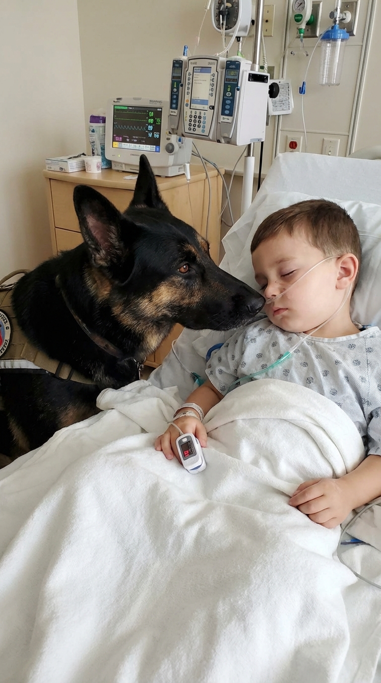 The boy was being kept alive solely by machines, and the doctors had already given up hope but the moment his dog entered the room, everything changed.