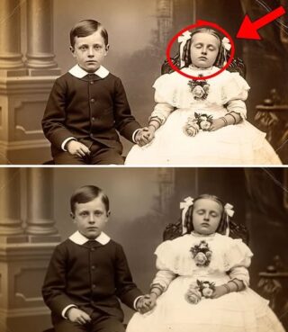 This 1885 photograph, showing a boy holding his sister’s hand, seemed charming – until its restoration revealed a tragedy.