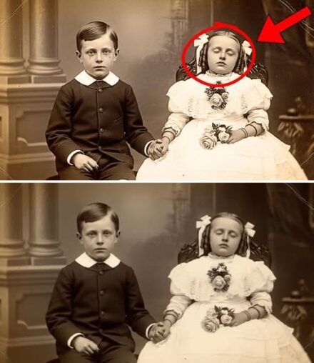 This 1885 photograph, showing a boy holding his sister’s hand, seemed charming – until its restoration revealed a tragedy.