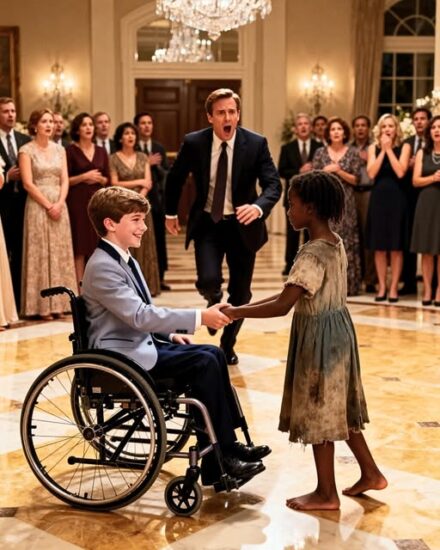 “Let me dance the tango with your son… and he’ll make him walk,” the homeless girl told the millionaire