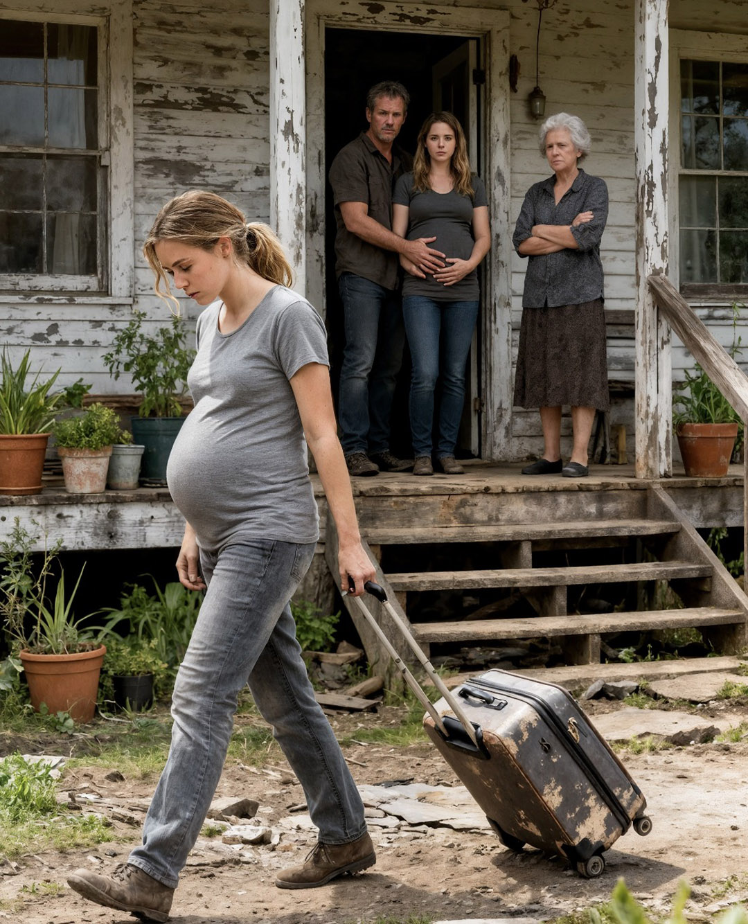 My mother-in-law gave an ultimatum: « Whoever gave birth to a boy would stay. » So I left the house