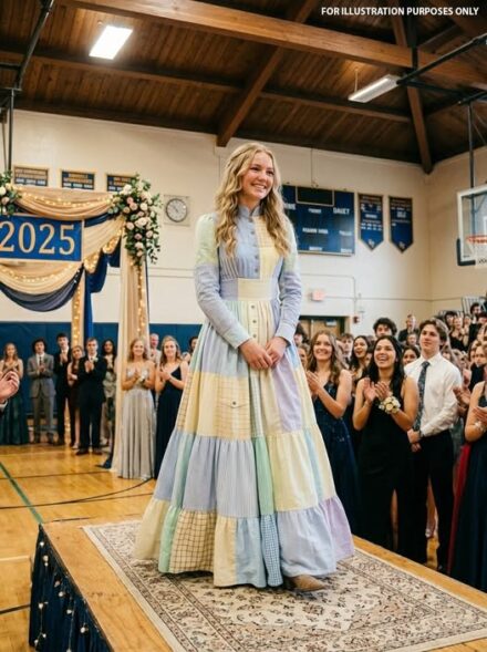 A Young Girl Turned Her Father’s Worn Business Shirts Into A Prom Dress — What Happened That Night Left The Entire School Stunned
