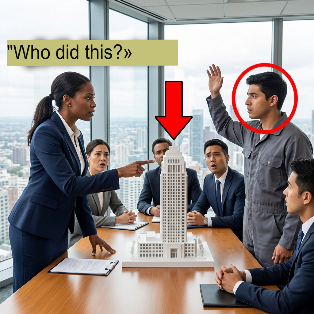 “Bring me the real architect” — They laughed at the janitor when they saw him speak, but his secret ended up saving thousands of lives.