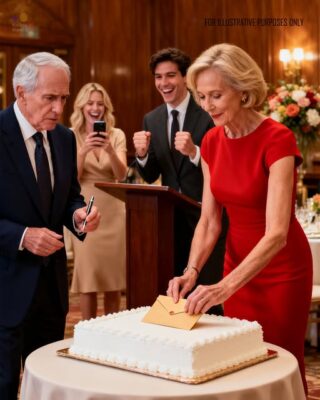 My kids cheered as my wife slammed divorce papers onto the top of my retirement cake. I signed them, stood up, and within minutes, she was the one begging me not to leave.