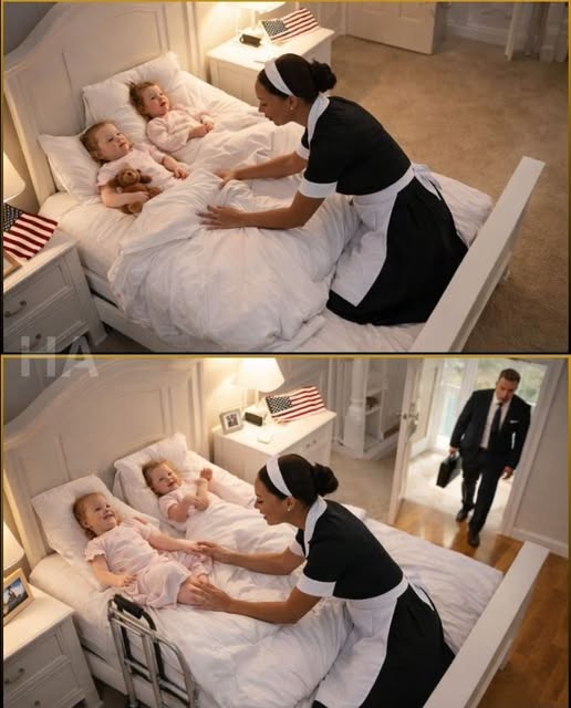 I had secretly placed cameras on my paralyzed twin daughters to expose the impoverished new maid due to suspicions about her paternity… but the footage revealed my wife’s “accident.” Everything came as a devastating blow that paralyzed my mind…