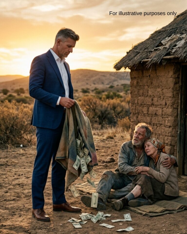 The millionaire who abandoned his parents with an old comforter received the harshest lesson of his life