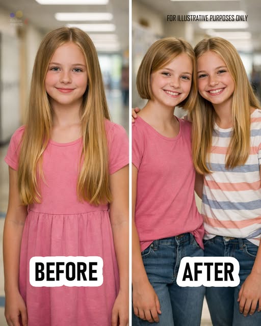 My 12-year-old daughter cut off her hair for a girl battling cancer—then the principal called and said, “You need to come right now and see this with your own eyes.”
