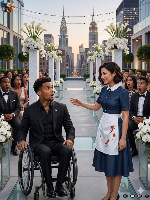The Mafia Boss Was Left Alone in His Wheelchair on His Wedding Day… Then the Housekeeper Did Something That Shocked Everyone