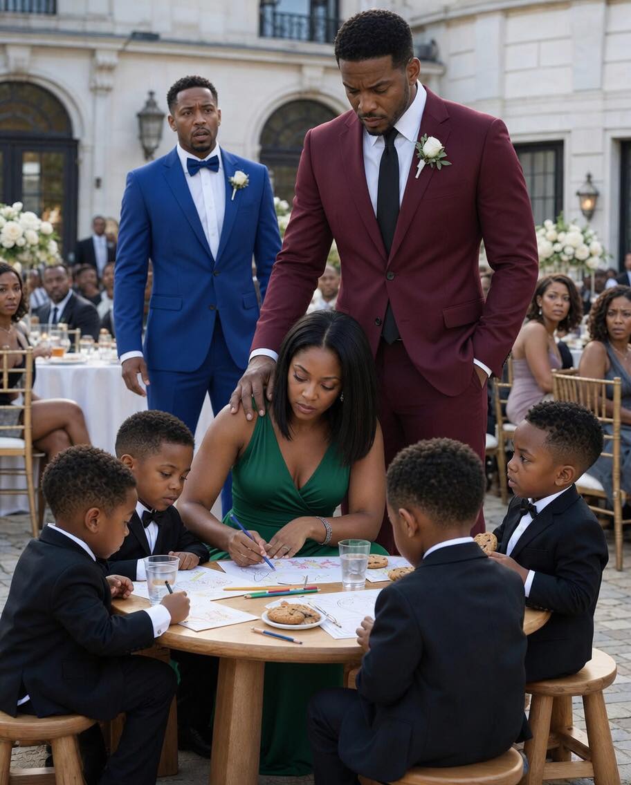 My brother sent me to the kids’ table at his wedding and whispered, “Don’t ruin the image,” but everything changed when the billionaire boss he wanted to impress sat next to me and shattered his humiliation.