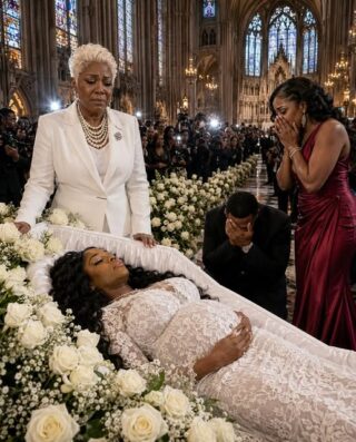 My pregnant daughter was in a coffin—and her husband showed up like it was a celebration. He walked in laughing with his mistress on his arm…