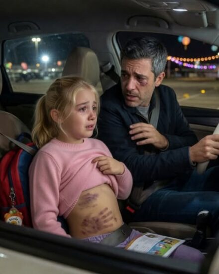 My seven-year-old daughter leaned toward me and whispered in the school parking lot: “The principal is hurting me”—but when I tried to report it, no one wanted to listen to me. Everyone defended the most respected man… until another little girl finally dared to speak.