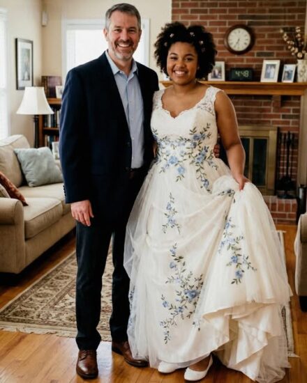 CRUEL TEACHER MOCKS GIRL IN HANDMADE PROM GOWN UNTIL POLICE OFFICER REVEALS THE HEARTBREAKING TRUTH