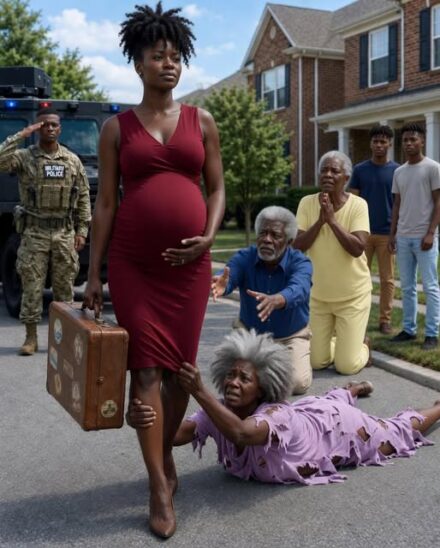 My family forced me to sleep in a freezing garage while I was pregnant, just months after my husband Marine’s funeral — but less than 12 hours later, black military SUVs pulled into the driveway, armed soldiers saluted me by name, and the same people who had humili:ated me realized they had just destr0yed their own lives.