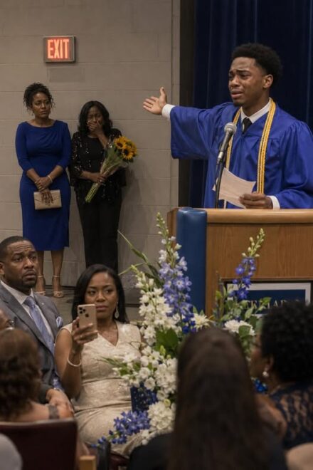 MY EX-HUSBAND’S NEW WIFE THOUGHT SHE COULD PUSH ME TO THE BACK OF MY OWN SON’S GRADUATION — UNTIL MY SON TOOK THE MICROPHONE AND SAID SOMETHING NO ONE IN THE ROOM WAS READY TO HEAR.