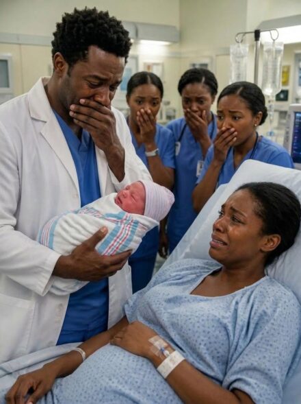 She walked into the hospital alone to give birth… and moments after her baby arrived, the doctor looked at him — and suddenly broke down in tears.
